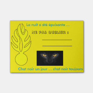 Post it chat noir ! Nuit difficile Post-it Block