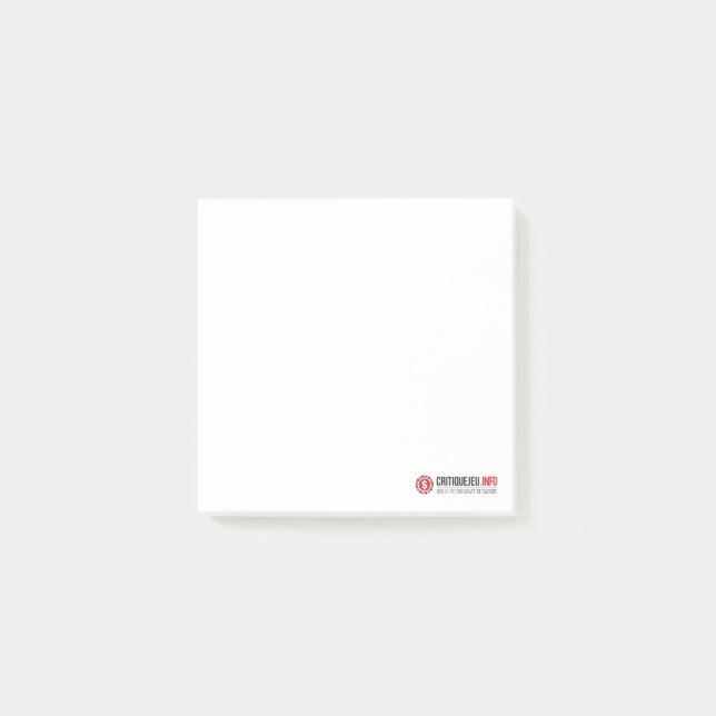 Post-it CritiqueJeu Block (Framsida)