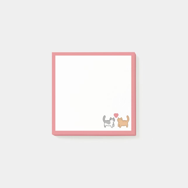 Post it de gatitos enamorados post-it block (Framsida)