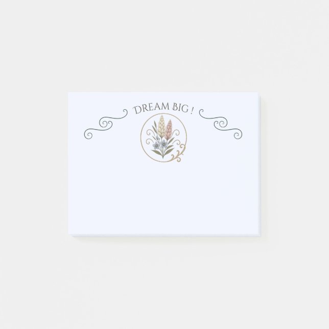 Post-it,, floral and sophisticated. post-it block (Framsida)