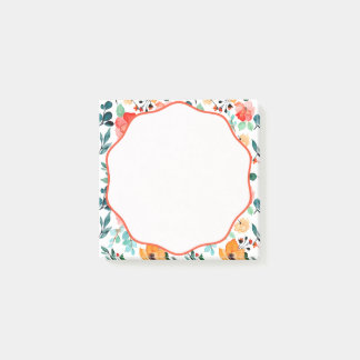 Post-it® Floral Coloré Moderne Printemps Post-it Block