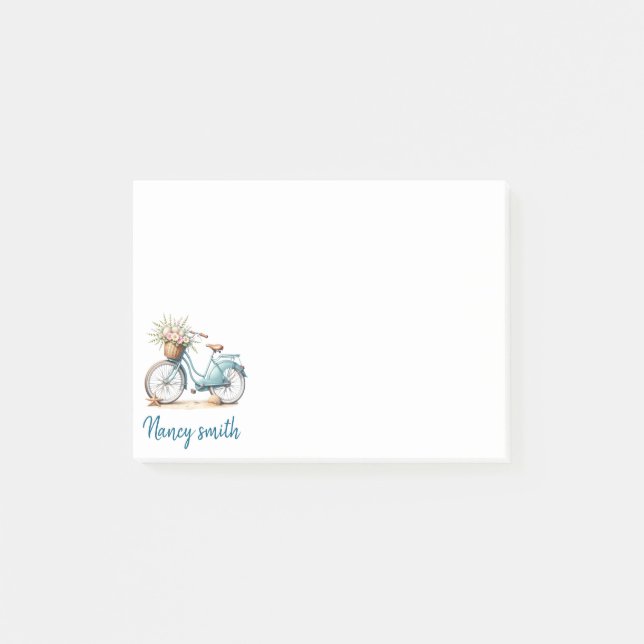 Post-it lapp med antikt cykel block (Framsida)