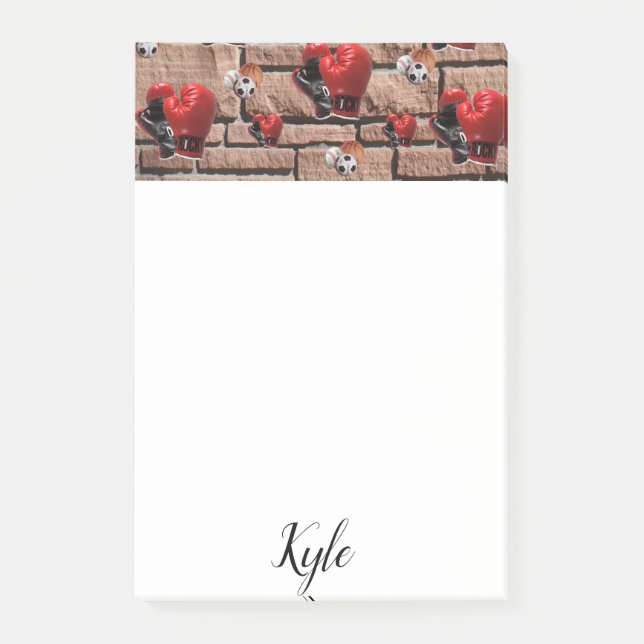 Post-it-lappar Boxnings-handskor Post-it Block (Framsida)