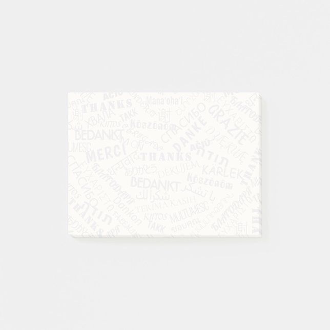 Post-it®-lappar med texten TACK Post-it Block (Framsida)