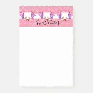 Post-it-lappar Rosa Grisar Post-it Block