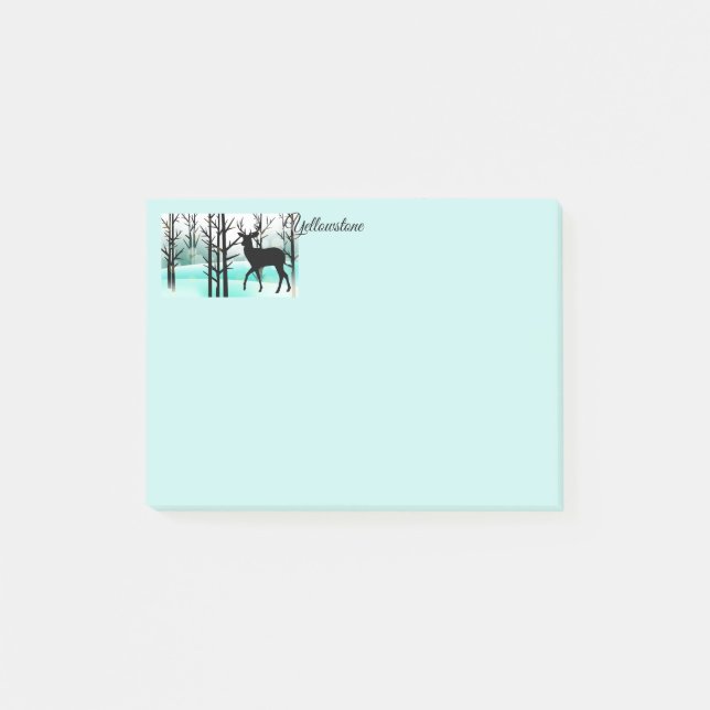 Post-it-lappar Yellowstone-hjort Post-it Block (Framsida)