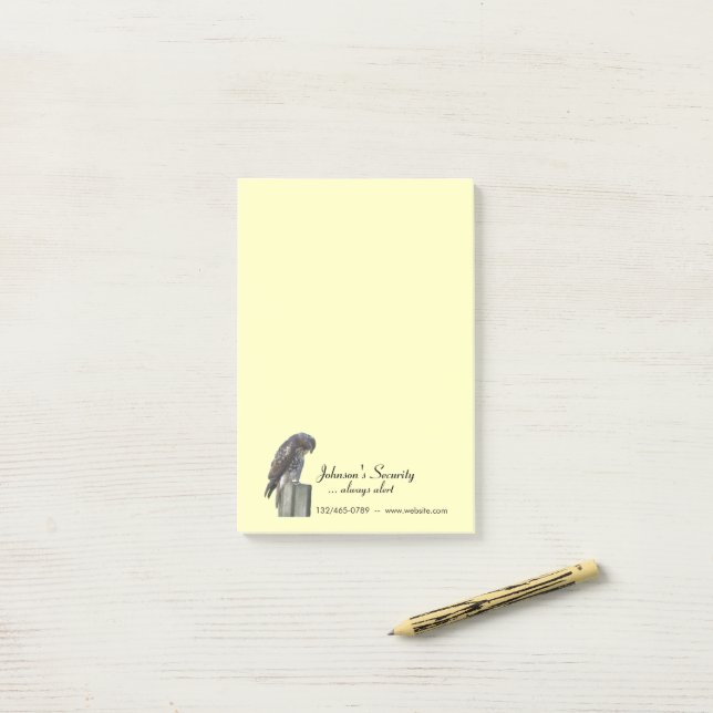 Post-it (lrg) - Falcon and Business Information Block (På skrivbordet)