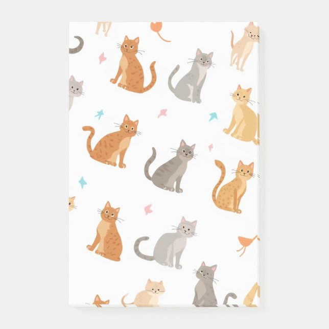 Post-it-meddelande för katt post-it block (Framsida)