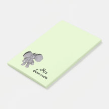Post it Note - Baby Elephant and Namn