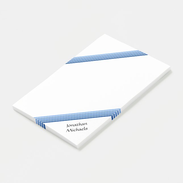 Post it Note - Blå skuggor Post-it Block (Vinklad)