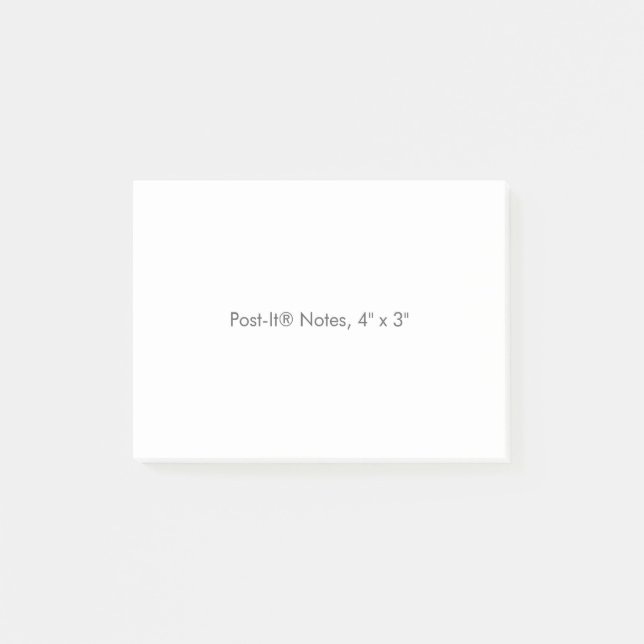 Post-It® Notes, 4" x 3" Post-it Block (Framsida)