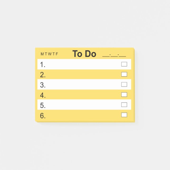 Post it® Notes 4 x 3 TODO Post-it Block (Framsida)
