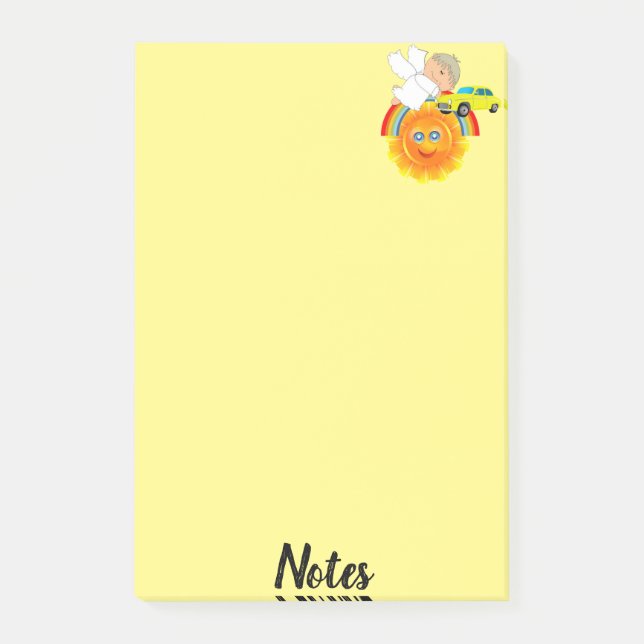 Post-it Notes Ängel Sol Bil (Framsida)