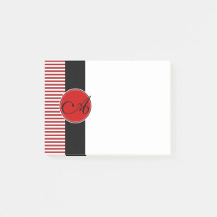 Post It Notes, anpassad monogram Post-it Block
