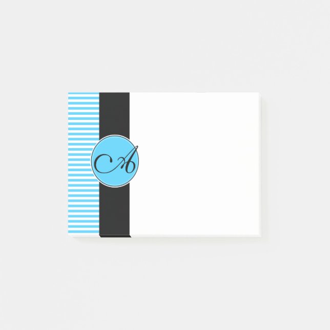 Post-it Notes, Anpassningsbar Monogram Block (Framsida)