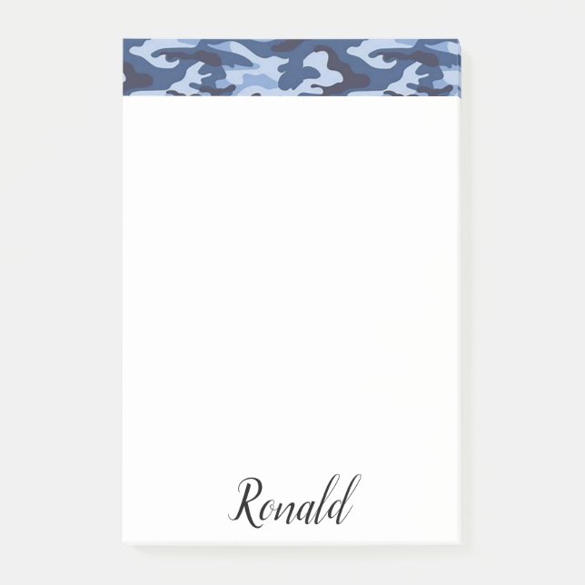 Post it Notes Blue Army Post-it Block (Framsida)