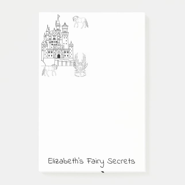 Post-it Notes Färga Sagoslott Block (Framsida)