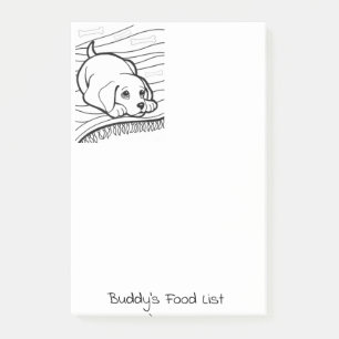 Post-it Notes Färgläggning Hund Block