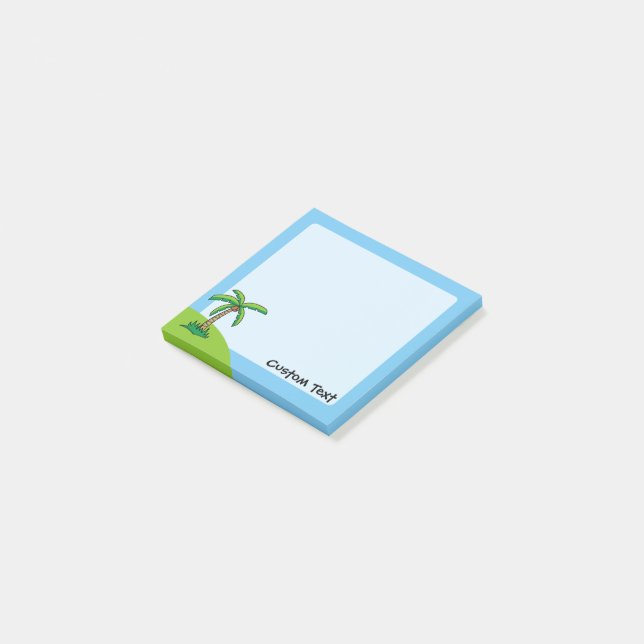 Post-it Notes för Tecknaden handflatan Träd Block (Vinklad)