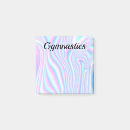 Post it Notes - Gymnastics - Swirly Färg Post-it Block