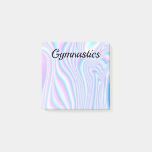 Post it Notes - Gymnastics - Swirly Färg Post-it Block