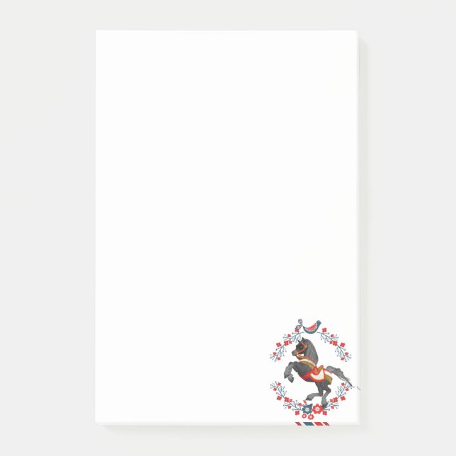 Post-it Notes Häst Blommig Block (Framsida)