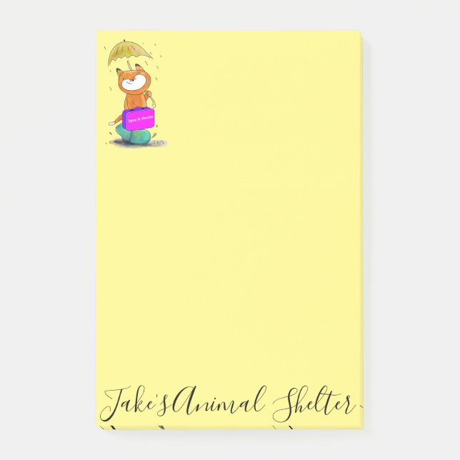 Post-it Notes Katt Kastrering & Sterilisering Block (Framsida)