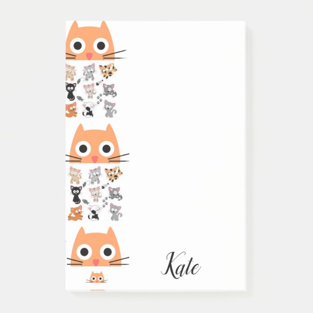 Post-it Notes Katt Whimsical Katt Block (Framsida)