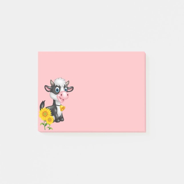 Post-it-Notes-Lantlig Ko Post-it Block (Framsida)