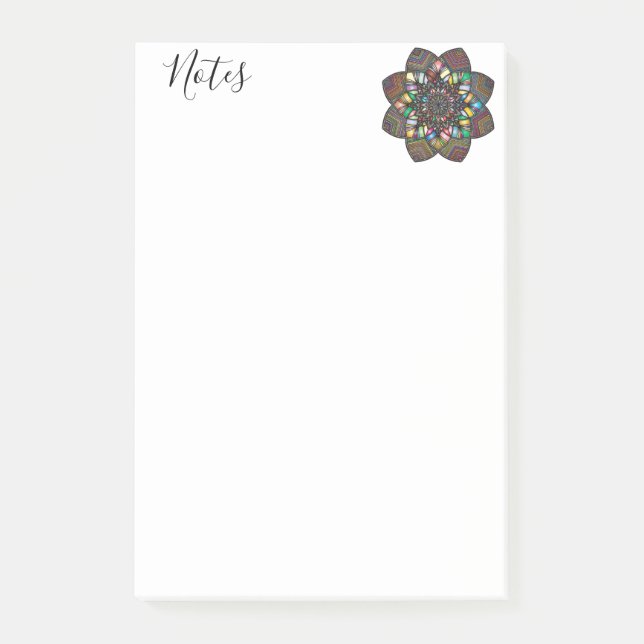 Post-it Notes Mandala Block (Framsida)