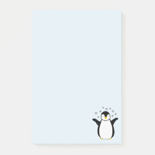 Post it Notes med söt Penguin Baby Post-it Block
