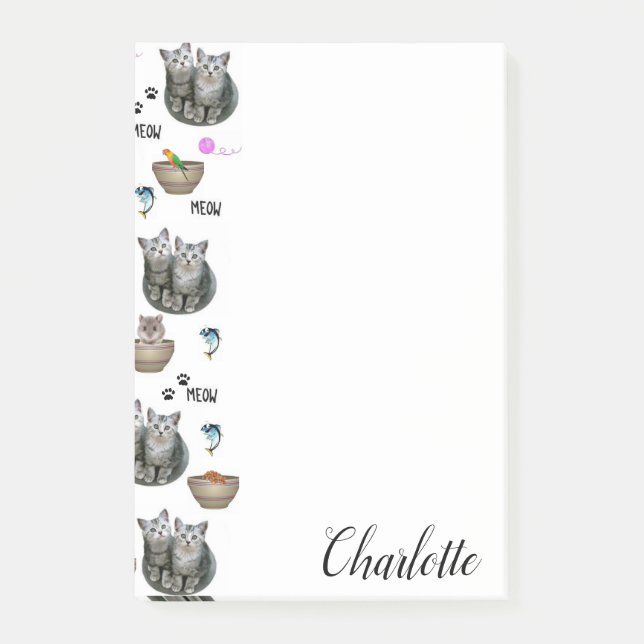 Post-it Notes Meow Kattungar Katter Block (Framsida)