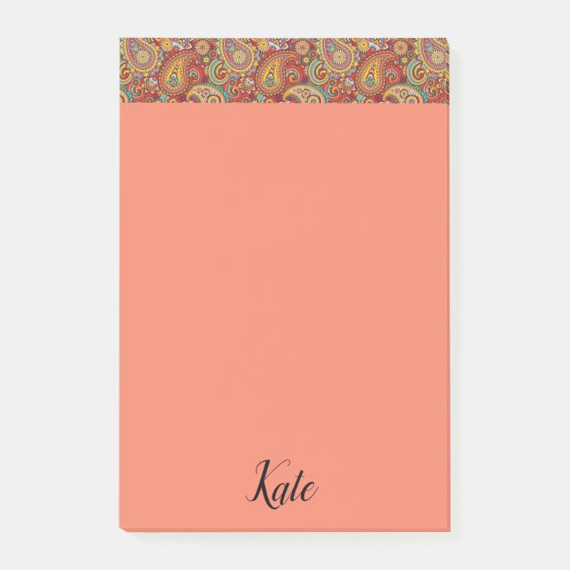 Post-it Notes Paisley Block (Framsida)