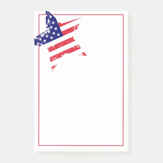 Post-it-Notes-Patriotic Star Post-it Block (Framsida)