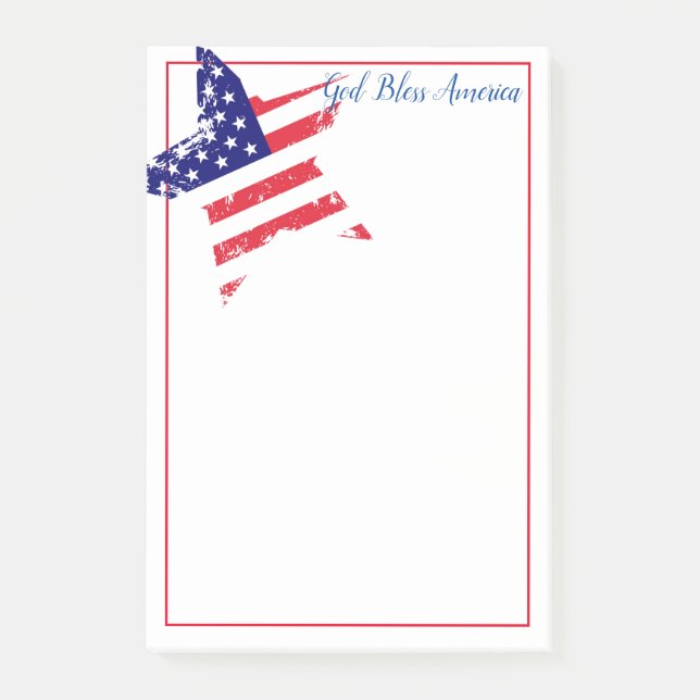 Post-it-Notes-Patriotic Star Post-it Block (Framsida)