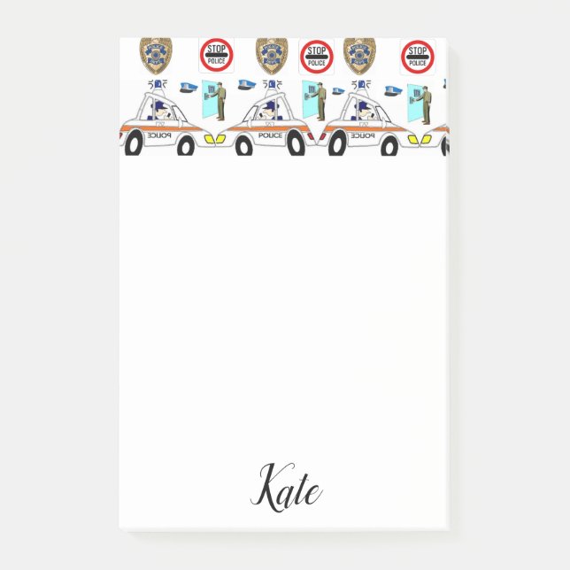 Post-it Notes Polisbilar Block (Framsida)