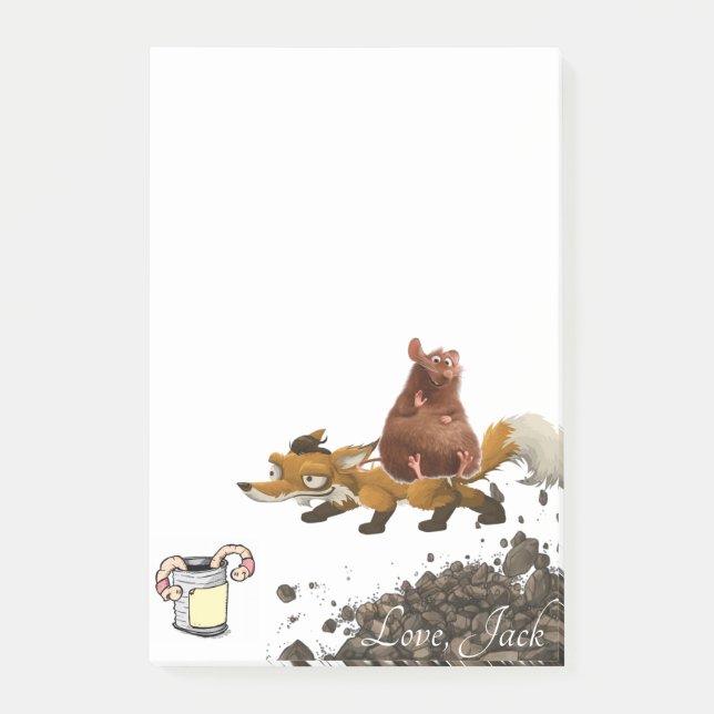 Post-it Notes Räv Mus Mask Block (Framsida)