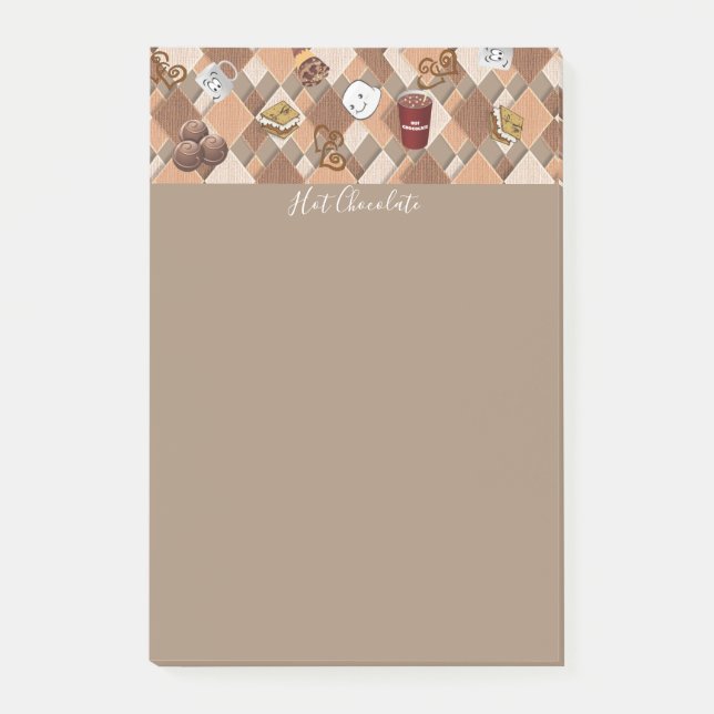 Post-it Notes Varm Choklad Marshmallow Block (Framsida)