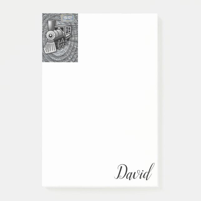 Post-it Notes Vintage Tåg Block (Framsida)