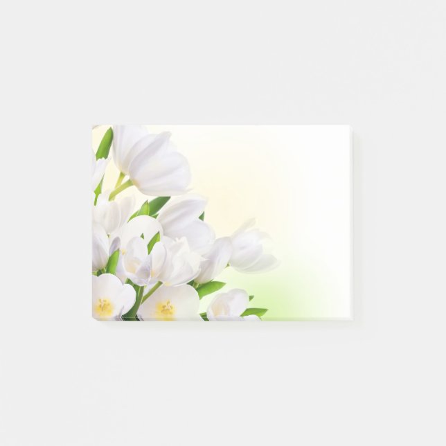 Post-it-Notes-White Tulips Post-it Block (Framsida)