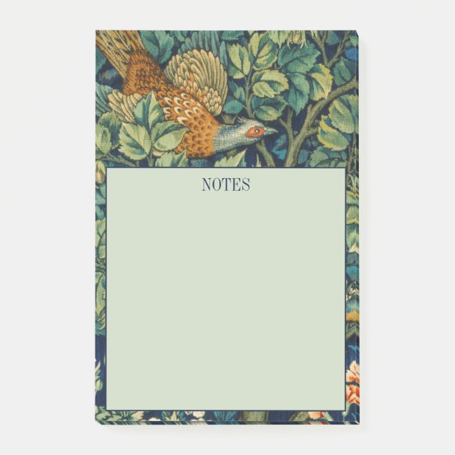 POST-IT NOTES WILLIAM MORRIS "PHEASANT" DESIGN (Framsida)