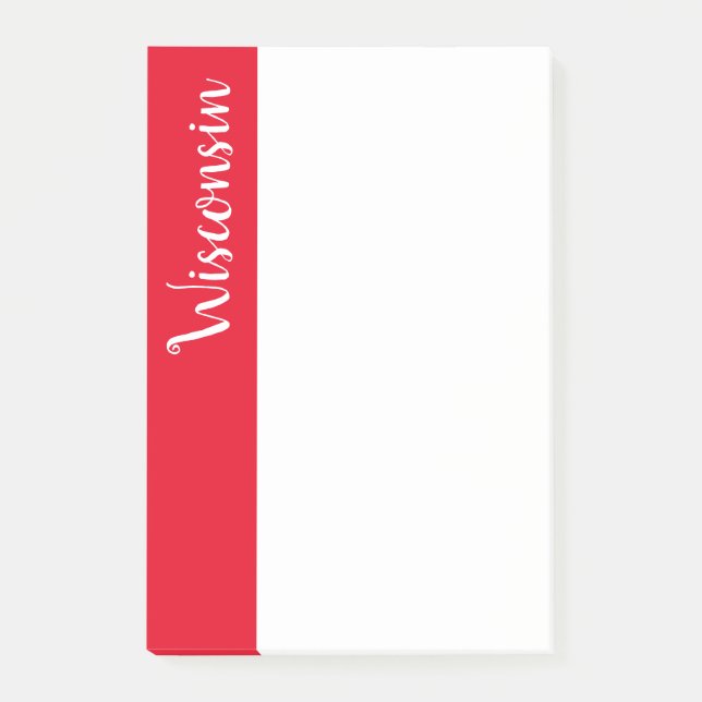 Post it-notes-Wisconsin Post-it Block (Framsida)