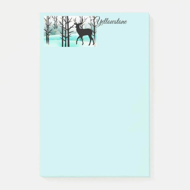 Post-it-Notes Yellowstone Deer Post-it Block (Framsida)
