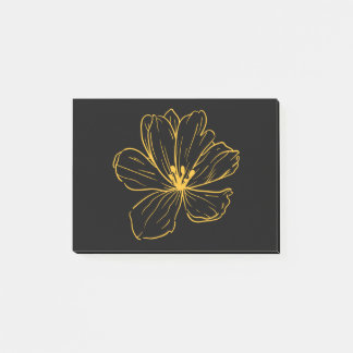 Post-it® Petite fleur jaune - Kook Art Post-it Block