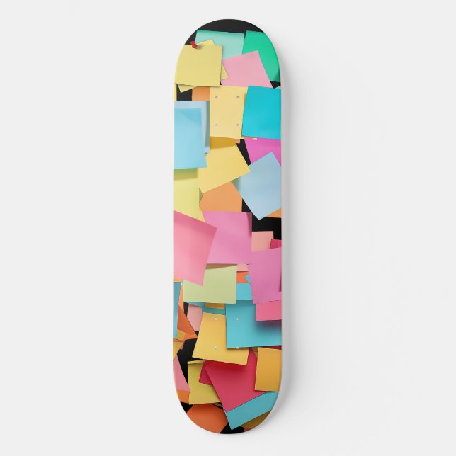 Post It, Post Me Mini Skateboard Bräda 18,5 Cm (Framsida)
