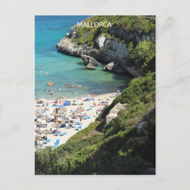 Post lodrät Calas de Mallorca Vykort (Framsida)