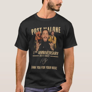 Post Malone Anniversary Signatures T Shirt