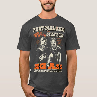 Post Malone Jelly Roll Konsertturné Albumomslag Po T Shirt