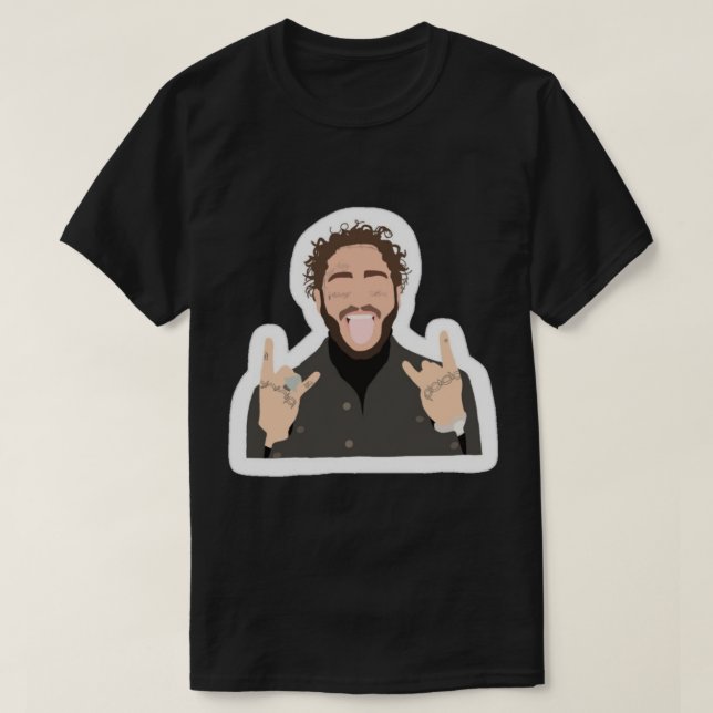 Post Malone sticker  Sticker T Shirt (Design framsida)