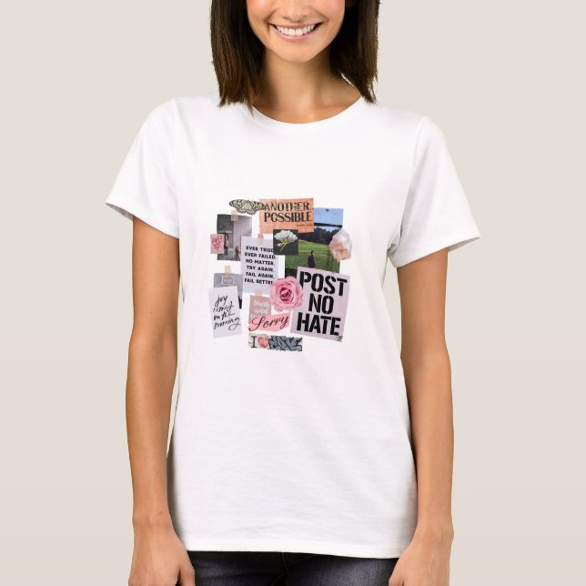 Post No Hate Collage T-Shirt (Framsida)